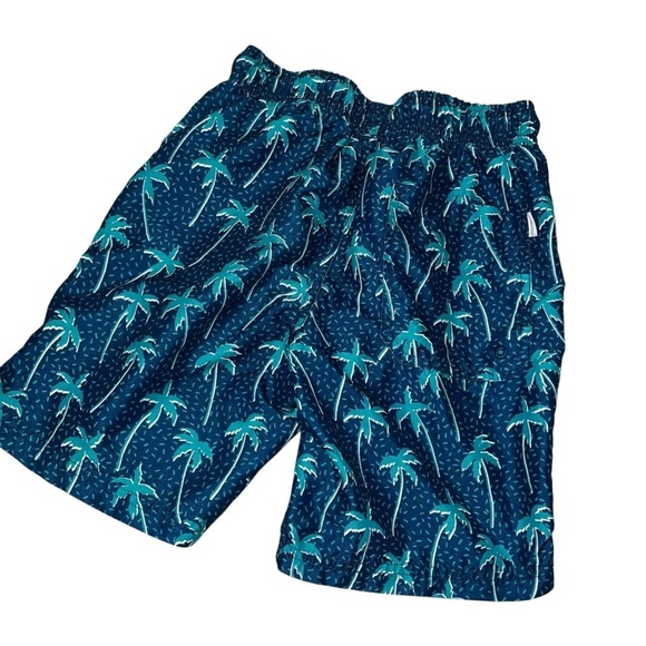 Maamgic kids boys swim trunks palm trees blue 8 bathing suit swimsuit - Picture 3 of 4